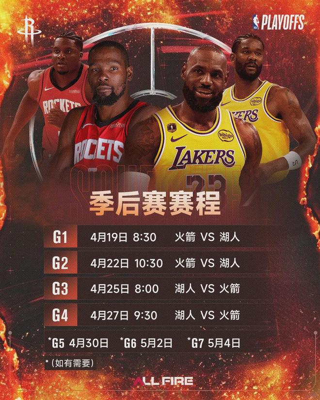 杜兰特伤退火箭受挫 湖人轻取首胜